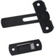 thumbnail image 5 of Pestillos de puerta con pestillo abatible negro Uspacific de acero inoxidable, pestillo de seguridad para puerta corrediza, cerradura para puerta de mascotas, gabinete, muebles, ventana, acabado, 5 of 6