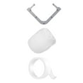 thumbnail image 2 of Juego de colador de esquina para fregadero de cocina, escurridor de filtro de fregadero, bolsas de red fina para cocina gris, 2 of 9