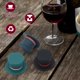 thumbnail image 4 of Juego divertido de tapas de vino de silicona con tapón de vino, corchos de vino reutilizables para selladores de botellas de vino y bebidas, 4 of 5