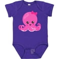 thumbnail image 3 of Inktastic Cute Octopus, Little Octopus, Baby Octopus, Hearts Girls Baby Bodysuit, 3 of 5