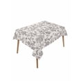 thumbnail image 2 of Farmhouse Grey Tablecloth Rectangle Table Cloth 52x70, Waterproof Tablecloth Outdoor Table Cloth, Vintage Flower Leaf Botanical Plant Washable Table Cover for Kitchen Dinning Party, 2 of 8