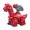 Red, variant on BAELLERT Press Mechanical Dinosaur Car Toy Push Go Inertial Drive Pull Back Educational Kids Cartoon Dino Truck Vehicle Toy Toddler Boys Girls