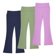 thumbnail image 1 of Leggings Acampanados para Niñas con Elefante Grande, Pantalones Acampanados con Corte de Bota y Talle Alto para Yoga y Baile, packs de 3 XS-XL, 1 of 11