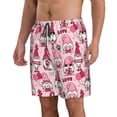 thumbnail image 2 of Bixox Men's Garden Gnomes printing Casual Classic Fit Short Summer Beach Shorts, 2 of 6