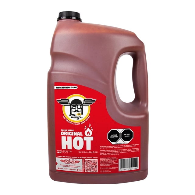 Salsa para alitas y botanas Mr Wings Sabor Original Hot 4 Kg