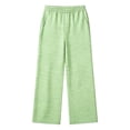thumbnail image 6 of YUANxueke Girls Elastic Waist Pants Casual Striped Outdoor Straight Leg Soft Comfy Trousers for 4-16 Years, 6 of 6
