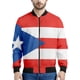 thumbnail image 4 of Chaqueta con gráficos de la bandera de Puerto Rico, ropa para hombre, sudadera con estampado 3D, chaquetas bomber informales geniales con cremallera, tops de moda urbana, abrigo, 4 of 5