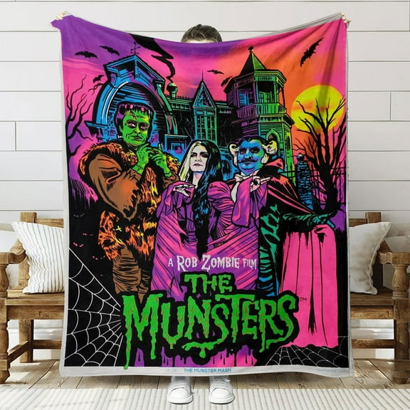The Munsters Throw Blanket Gifts for Fans Lover Girls Boys Women Present Hoodie Him Bed 30"x40"