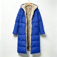 thumbnail image 4 of MexChoioe Mens Long Sherpa Lined Hooded Coat Full Zip Warm Thick Outerwear Fall Winter Casual Jacket for Mens, 4 of 5