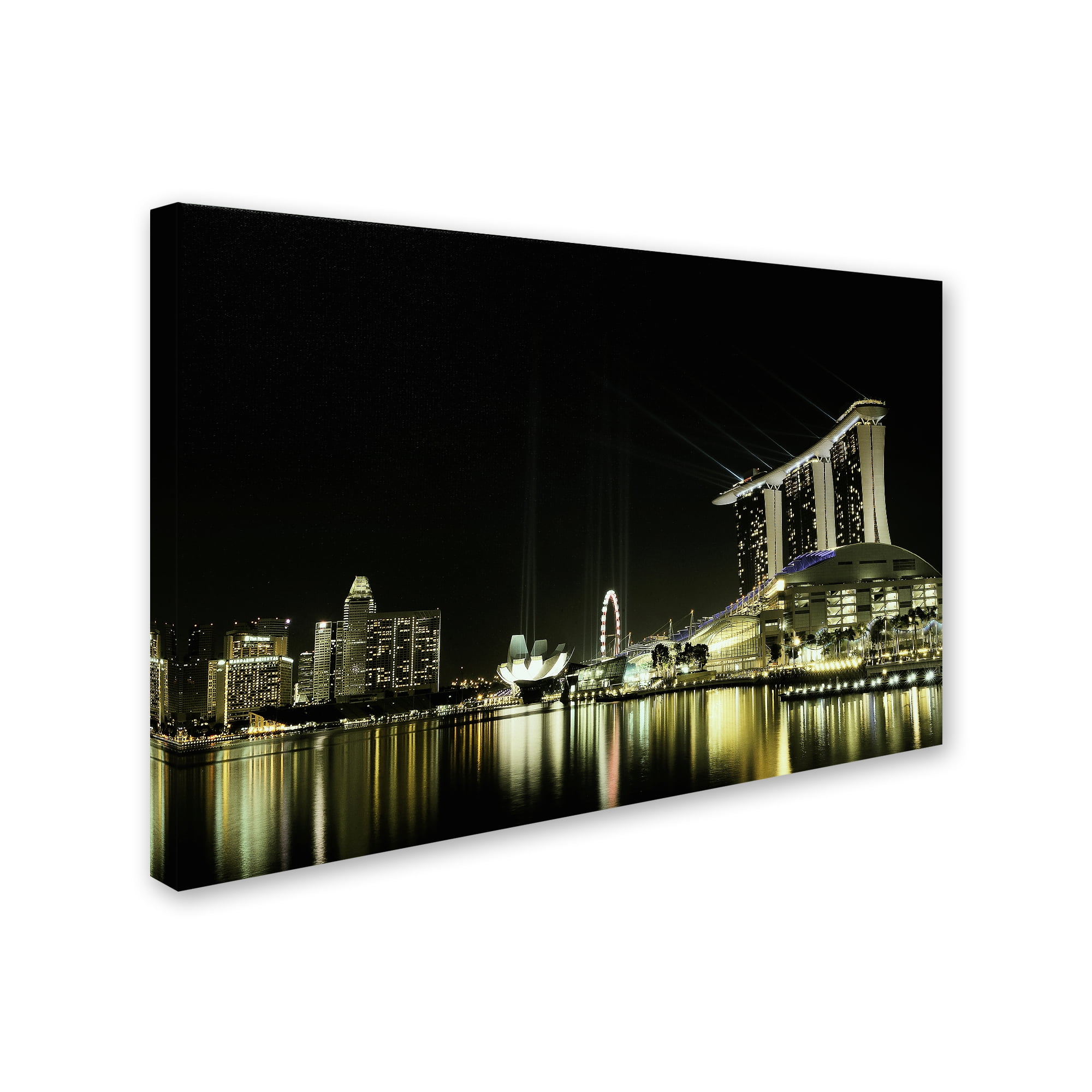 Trademark Fine Art 'Night In The City' Canvas Art by Hardibudi