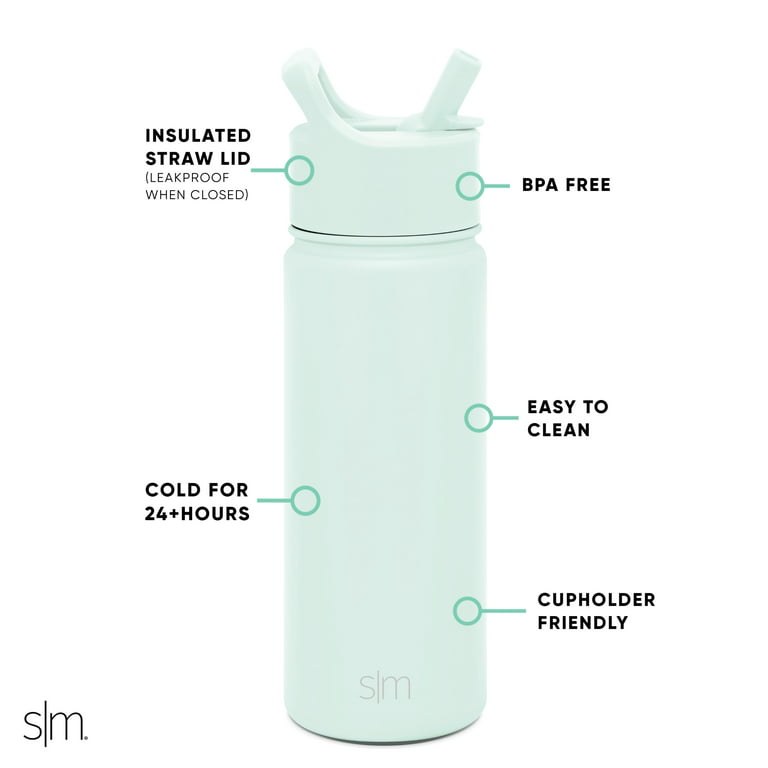 Summit Water Bottle Lid 3-Pack Bundle - Flip Lid with Handle, Insulated  Straw – Simple Modern