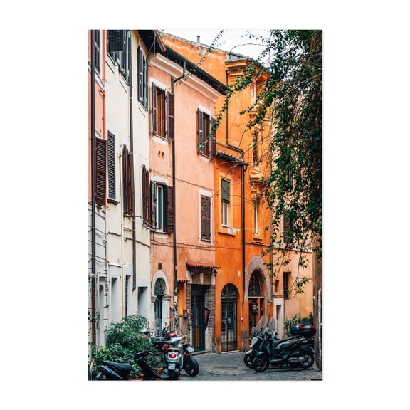 Trastevere Residential - Rome Lazio Italy Photography Unframed Wall Art Print 5 x 7 inches