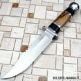 thumbnail image 3 of 10.5" Stainless Steel Survival Skinning Hunting Knife Wood Bowie Camping Skinner, 3 of 4