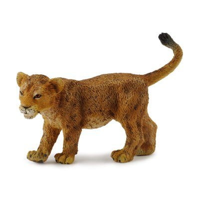 collectA Wildlife Lion cub (Walking) Miniature Toy Figure - Authentic Hand Painted Model