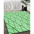thumbnail image 3 of Ahgly Company Machine Washable Indoor Square Transitional Jade Green Area Rugs, 5' Square, 3 of 7