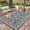 Gray, variant on TacleeKii Outdoor Patio Rug 8' x 10' Reversible Camping Mat, Stain-Resistant Plastic Straw Rug, for Porch, Deck, Balcony, Beach, Garden, Beige