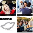 thumbnail image 4 of (Compatible with Mini Cooper) Car Steering Wheel Decoration Interior Accessories Diamond Steering Wheel Logo Sticker Cover DIY Rhinestone Steering Wheel Sticker, 4 of 4