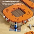 thumbnail image 3 of Round Corner Template, R30 R35 R40 R50 Accurate Locating Wear Resisting Arc Radius Template with 4 Screws for Woodworking Use, 3 of 7