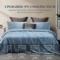 thumbnail image 3 of Elegear Manta Enfriamiento, Cobijas Verano para Personas Que Duermen con Calor y Sudores Nocturnos, Cooling Throw(Q-MAX > 0.4) con ARC-Chill Tech 200 x 220CM, Azul, 3 of 7