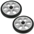 thumbnail image 2 of Raindrops 2pcs Shopping Cart Wheels Replacement Plastic Foldable Utility Trolley Wheels Heavy Duty Rolling Wheels For Grocery Cart, 2 of 8