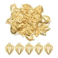 thumbnail image 1 of Uxcell 200Pcs Colgantes de Hoja Dorada, Hojas de Metal para Manualidades de DIY, 1 of 6