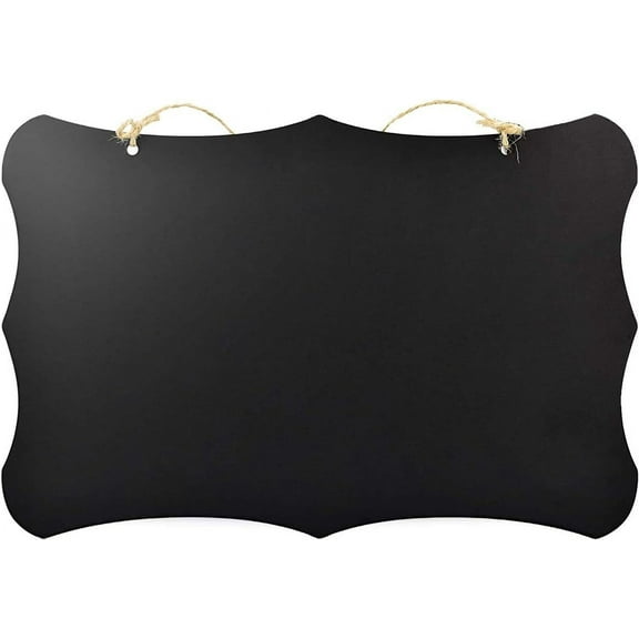 Double Sided Slate Chalkboard Signs, Reusable Erasable Message Board With Hanging String For Wedding Decor And Home Party Use