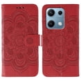 thumbnail image 1 of For Xiaomi Redmi Note 14S 4G Case PU Leather Mandala Imprinted Design Wallet Phone Cover - Grey, 1 of 5
