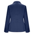 thumbnail image 4 of Blazers for Women Oversized Single Breasted Button Notch Lapel Business Blazer Suit Jacket Casual Solid Loose Comfy Open Front Long Sleeve Work Office Blazer Jackets, 4 of 6