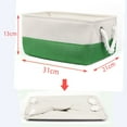 Canvas Fabric Storage Bins Basket Toys Organizer with Dual Handles