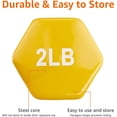 thumbnail image 3 of Vinyl Coated Dumbbell Hand Weights, 3 of 7