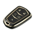 thumbnail image 1 of Unique Bargains Car Key Fob Cover 5 Button Remote Key Fob Case TPU Button Full Protector Cover Black for Cadillac XT5 2017-2020, 1 of 7