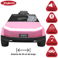 thumbnail image 3 of Montable Eléctrico para Niños Cyber Model Truck con Luces y Sonido Batería 12v Control Remoto Bluetooth - Rosa, 3 of 7