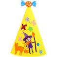 thumbnail image 3 of Black cat Sombrero largo puntiagudo interactivo, manualidades hechas a mano, regalo de Halloween para niños y adolescentes, 3 of 5