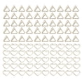 thumbnail image 1 of 100 Uds Clips de papel triángulo dorado forma de corazón doble capa Clip de nota tridimensional Clip de papel Clip de escritorio, 1 of 8