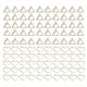 thumbnail image 1 of 100 Uds Clips de papel triángulo dorado forma de corazón doble capa Clip de nota tridimensional Clip de papel Clip de escritorio, 1 of 5