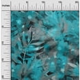 thumbnail image 2 of oneOone Viscose Chiffon Teal Green Fabric Tropical Abstract Sewing Craft Projects Fabric Prints By Yard 42 Inch Wide, 2 of 4