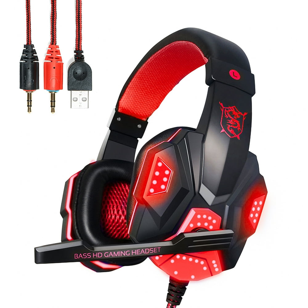 PLEXTONE Gaming Headsets Adjustable LED Gaming Headset With Microphone