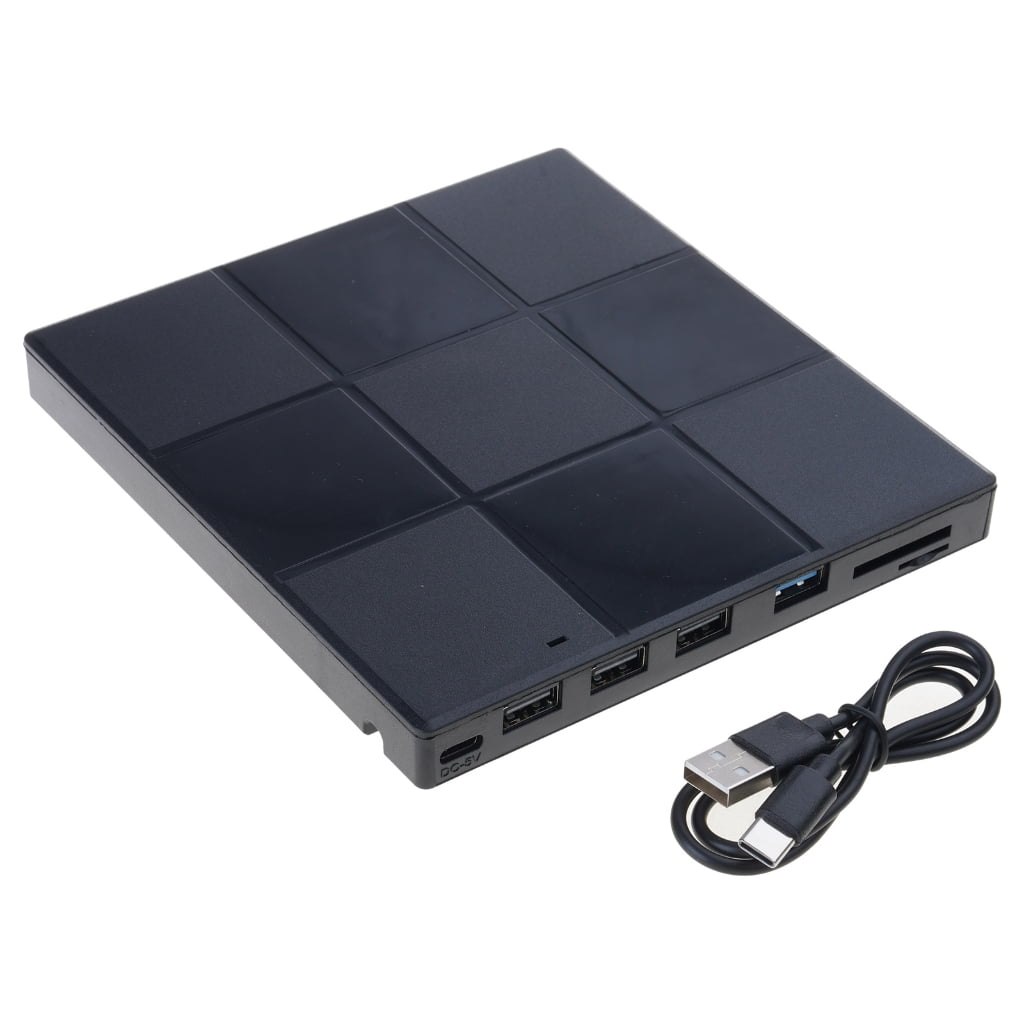 Fast Speed Data Transfer External DVD Player With USB and Type C Interfaces for PC