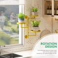 thumbnail image 4 of Indoor Rotating Plant Shelf: 3-Tier Optimal Sunlight Exposure, Space-Saving Wall Shelf, 4 of 5