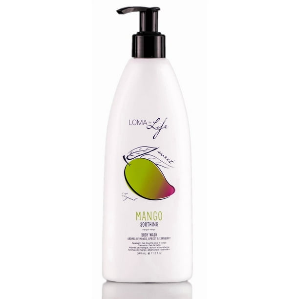 Gel de baño Loma Hair Care Soothing Mango 340 ml con vitaminas