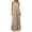 Beige, variant on Qiopertar Women's Linen Style Loose Casual Adjustable Halter Maxi Dress with Pleated Hem Homewear Sleepwear Lounge Dress, Beige S