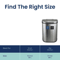 thumbnail image 7 of Nine Stars Automatic Kitchen Trash Can, 18 Gallon Stainless Steel Recycle Garbage Bin with Soft Close Lid, Silver, 7 of 7
