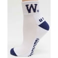 thumbnail image 2 of Washington Huskies White Quarter Sock - Donegal Bay - Unisex - One Size - Quarter, 2 of 3