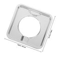 thumbnail image 2 of BESTYASH 4Set Silver Square Gas Range Drip Pans for Cooking 11.8x11.8x0.5in, 2 of 7