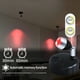thumbnail image 4 of Pack de 2 luces de pared de 360° para interiores con control remoto | Iluminación ambiental RGB, 13 colores, 3 modos | Funciona con pilas, control por pulsación | Temporizador | Montaje adhesivo |, 4 of 5