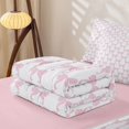 thumbnail image 5 of Manfei Minimalist Bow Zipper Twin Comforter Sets with Fitted Sheet and 2 Pillowcases,Dreamy Princess Bowknot Zipper Bedding Set,Pink Reversible,4pcs, 5 of 7