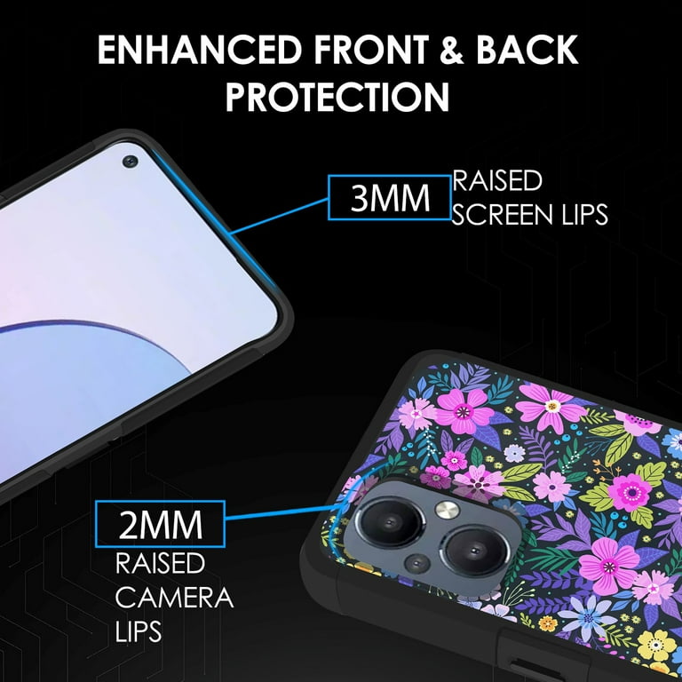 For OnePlus Nord N20 5G GN2200 Shockproof Cover Case Tempered Glass mk Mystical Floral