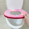 thumbnail image 2 of Traje grueso, cálido y cómodo / Asiento de inodoro de franela / Asiento de inodoro impermeable (rosa), 2 of 3