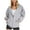 Gray, variant on Lightweight Water-Resistant Hooded outwear Up to 65% off Women's Zip Up Jacket Sweatshirts Oversized Fleece Long Sleeve With Pockets Fall Casual Preppy Teen Girls Outfit,Pink