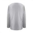 thumbnail image 6 of BKQCNKM Sweatshirt for Women Oversized Sweatshirt for Women's Sweatshirts Long Sleeve Tunic Tops Crew Neck Soft Pullover with Side Zipper Shirt Crewneck Sweatshirts Women, Gray S, 6 of 6